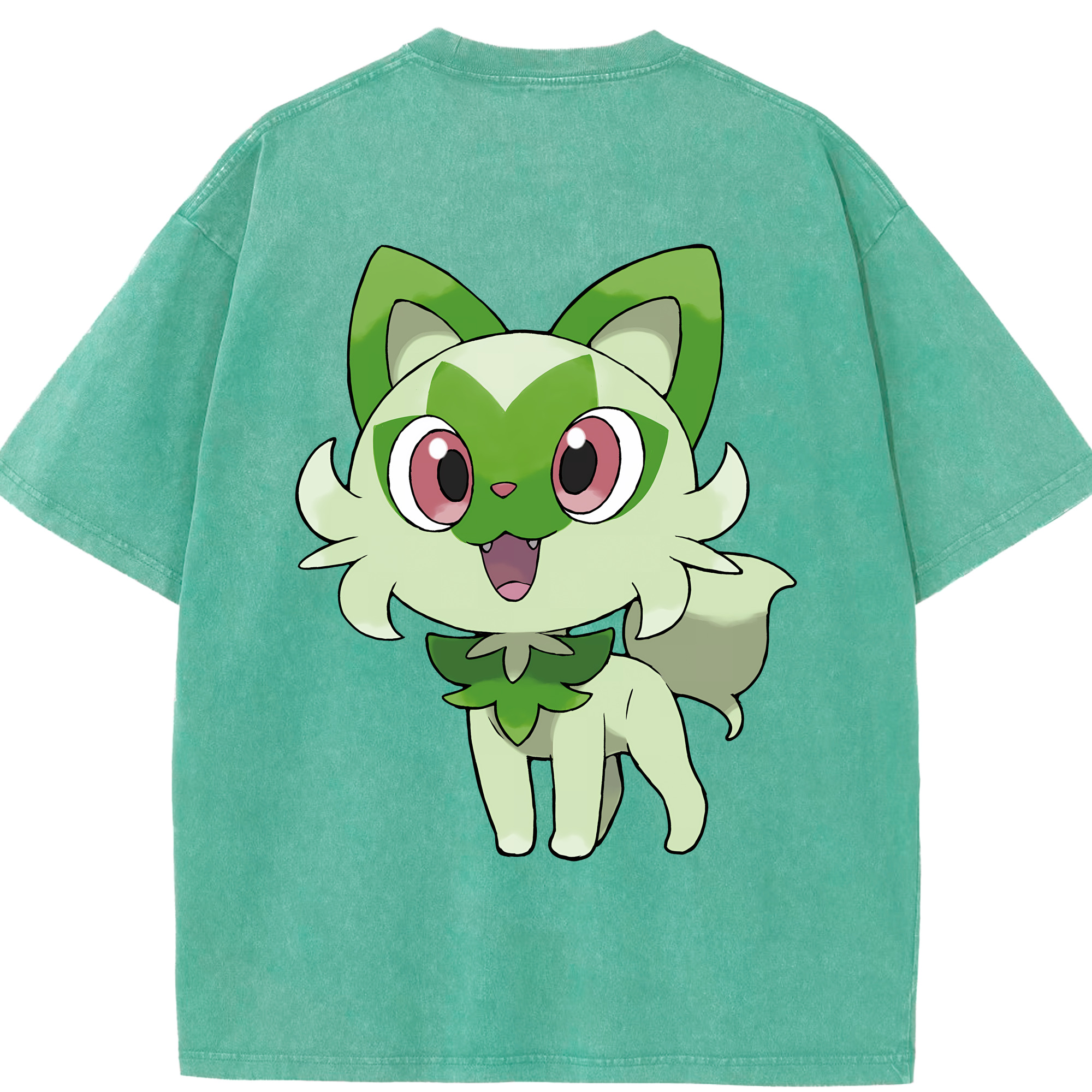 （画像用） ポケットモンスター Pokémon 綿100% ヴィンテージ風 半袖Tシャツ（背面プリント）